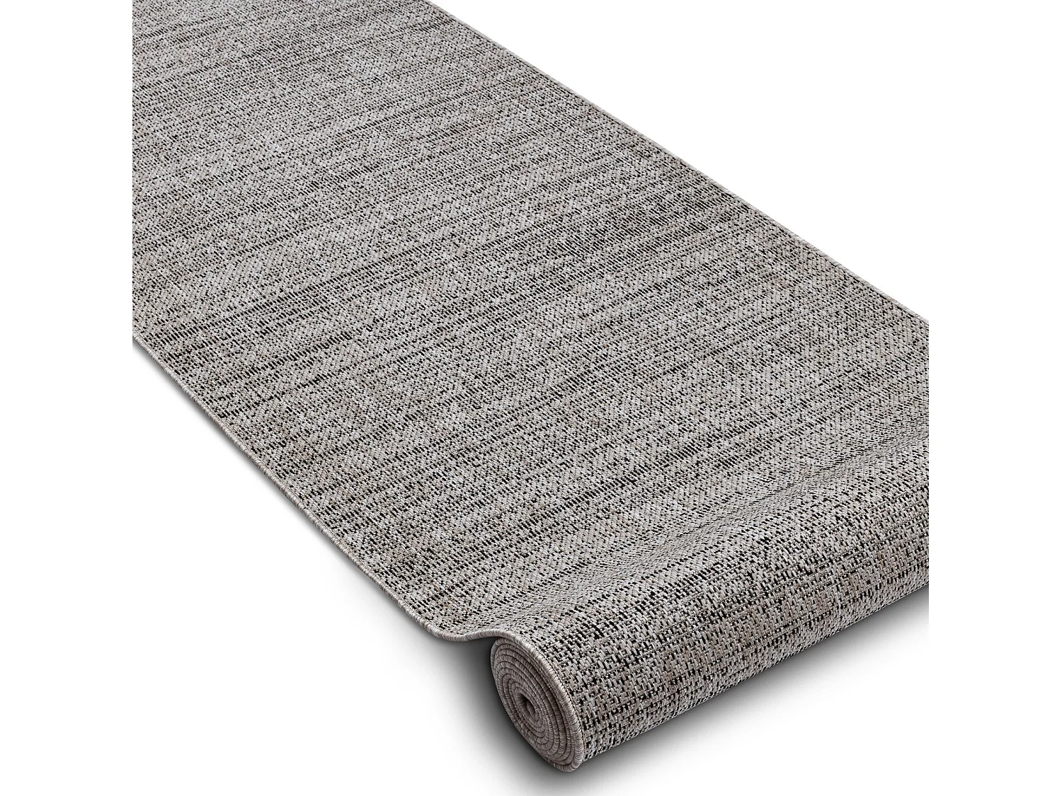 TAPIS DE COULOIR SIZAL FLOORLUX modèle 20389 argentin / noir 100x1350 cm