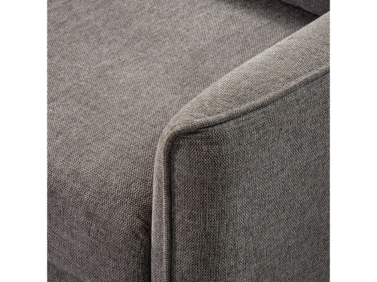 ALTAMIRA - Canapé 3 Places Convertible Tissu Gris Foncé