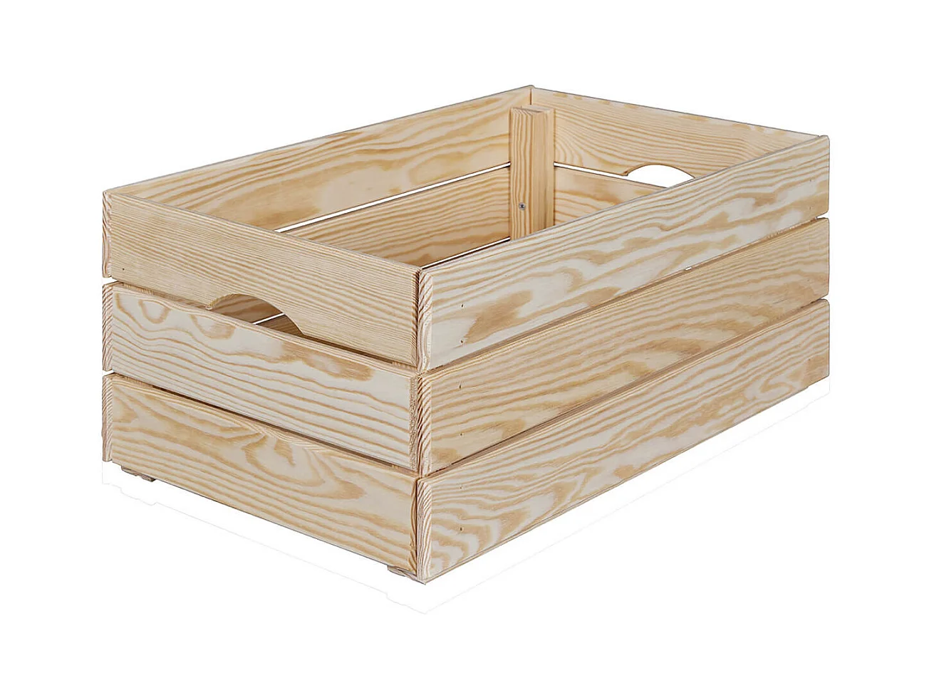 CAJITA - Caisse de Rangement en Bois Naturel Non traité 65cm