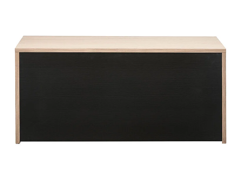 New Gravure - Banc d'entrée avec rangement en bois L88cm - Bois clair