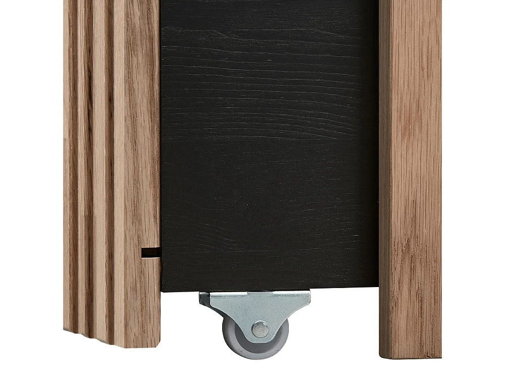 New Gravure - Banc d'entrée avec rangement en bois L88cm - Bois clair