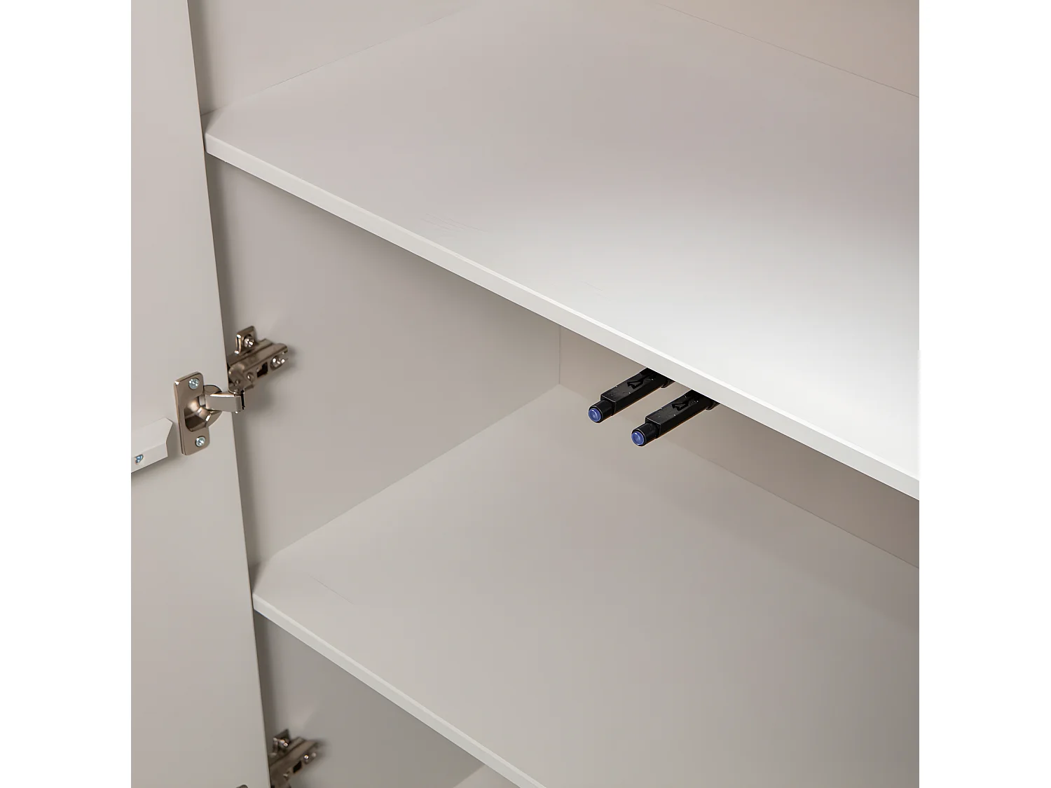 Cadiz - Buffet haut 2 portes en bois H135cm - Grège