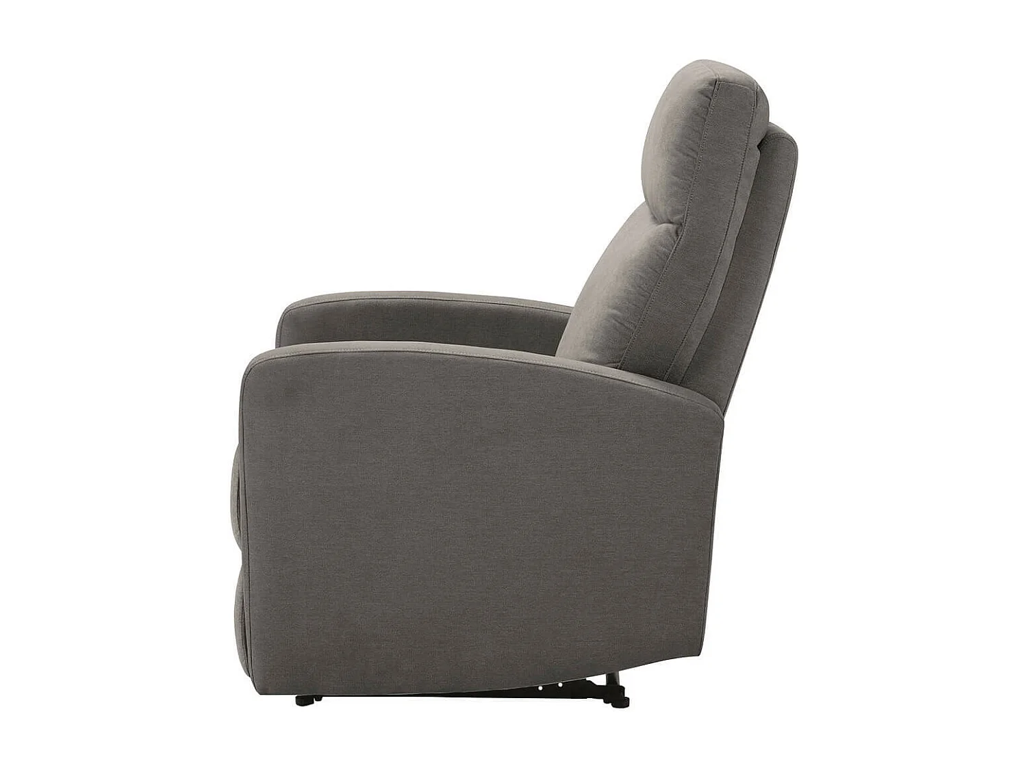 LERIDA - Fauteuil Relax Electrique Tissu Gris Foncé