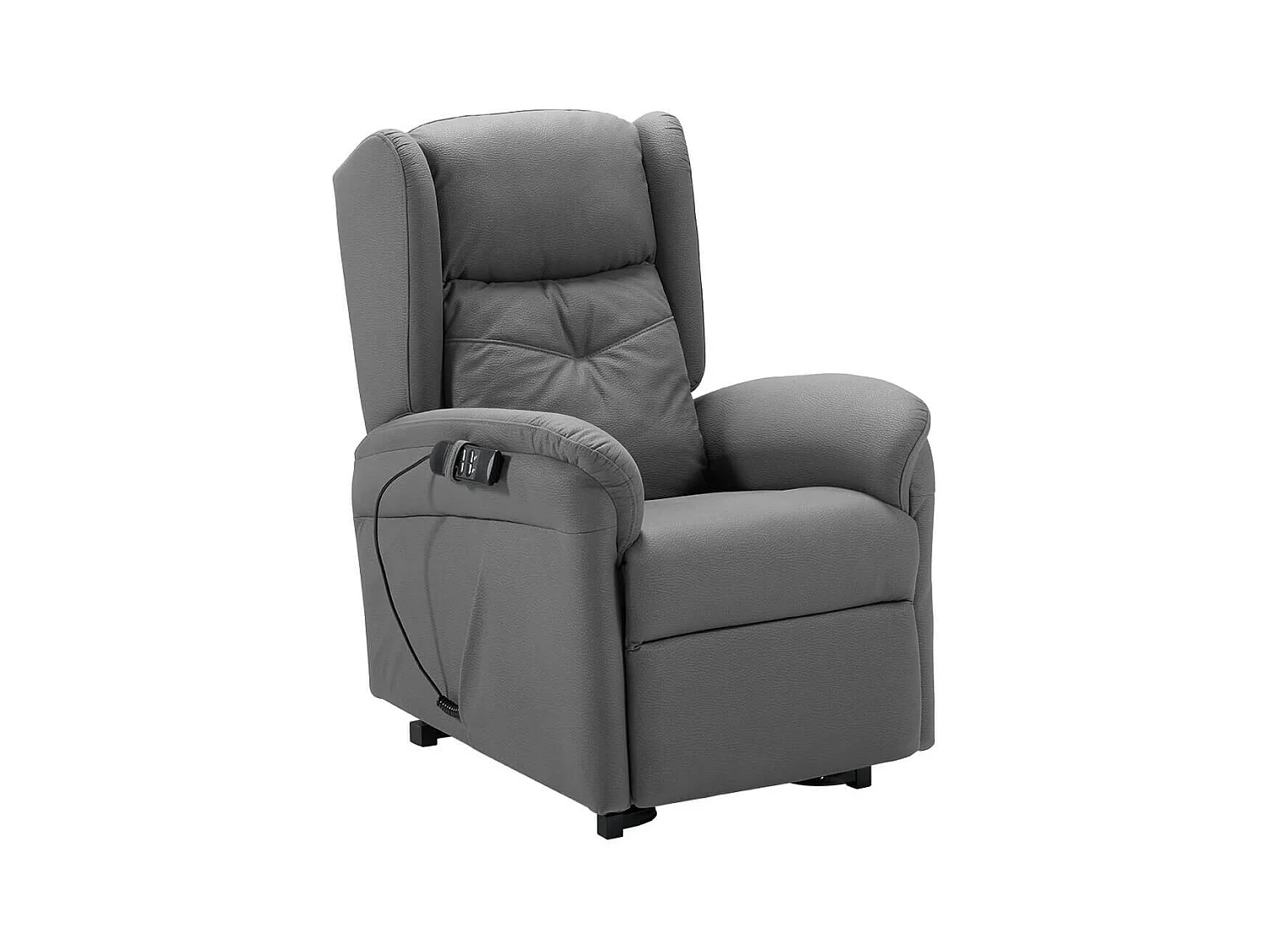 DONOSTIA - Fauteuil Relax Releveur Electrique Gris Foncé Tissu Waterproof
