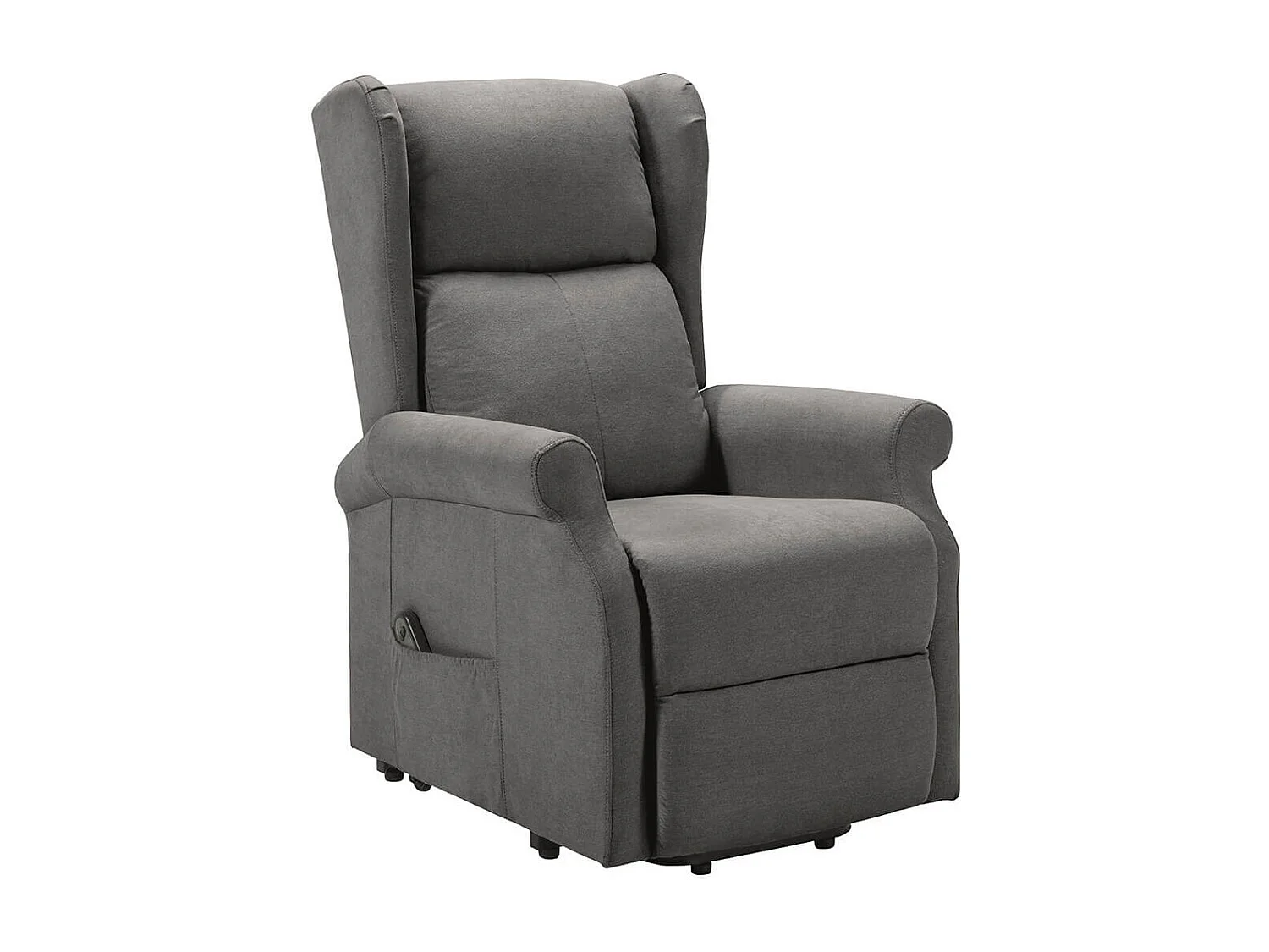 ANDORA - Fauteuil Relax Releveur Electrique Tissu Gris Foncé