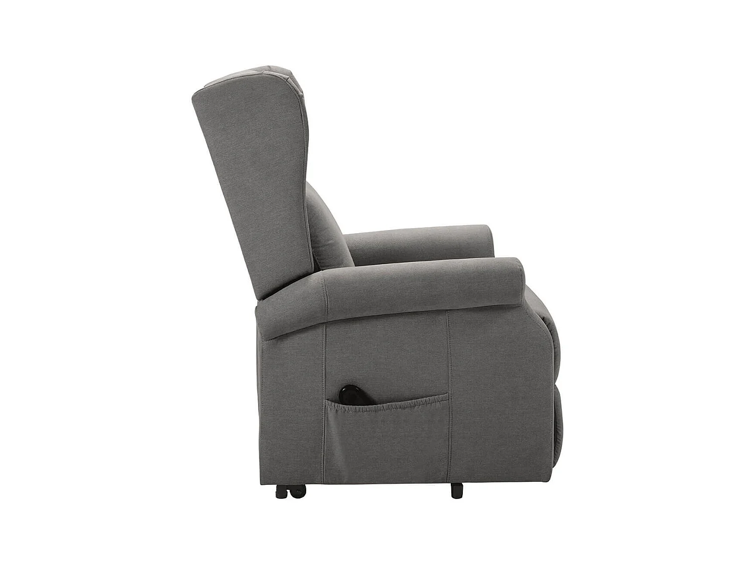 ANDORA - Fauteuil Relax Releveur Electrique Tissu Gris Foncé