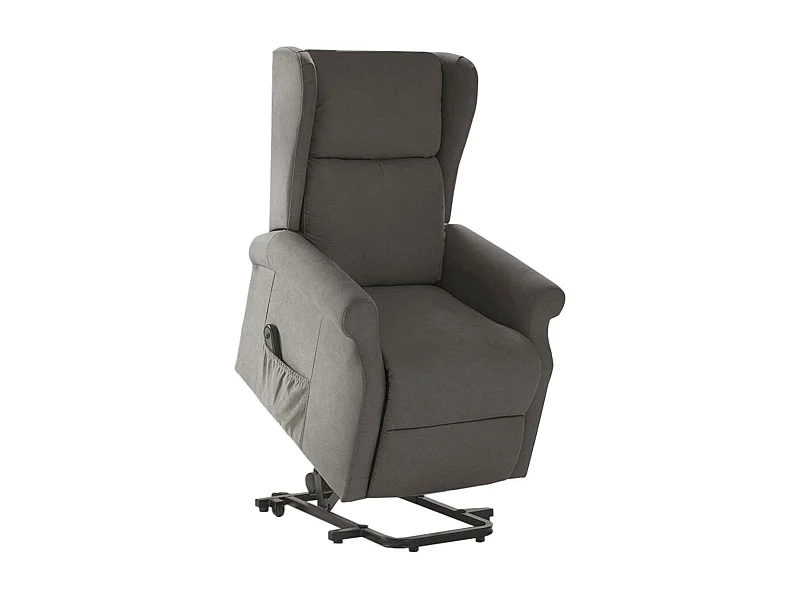 ANDORA - Fauteuil Relax Releveur Electrique Tissu Gris Foncé