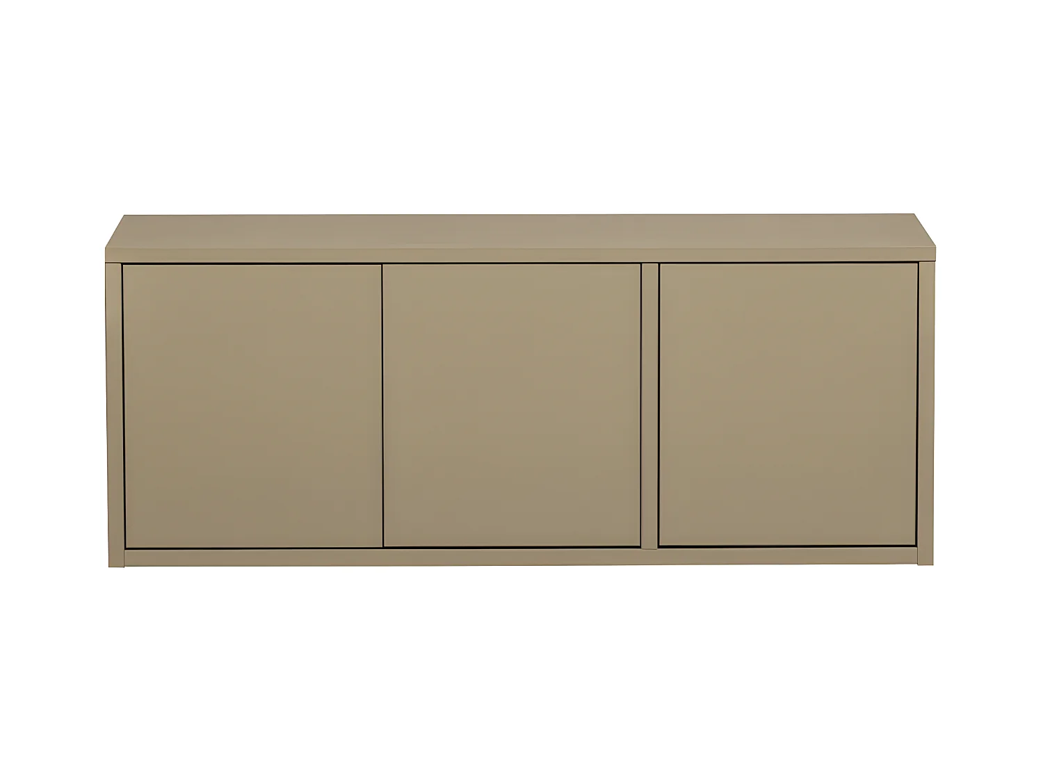 Turner - Meuble TV 3 portes en bois L120cm - Beige