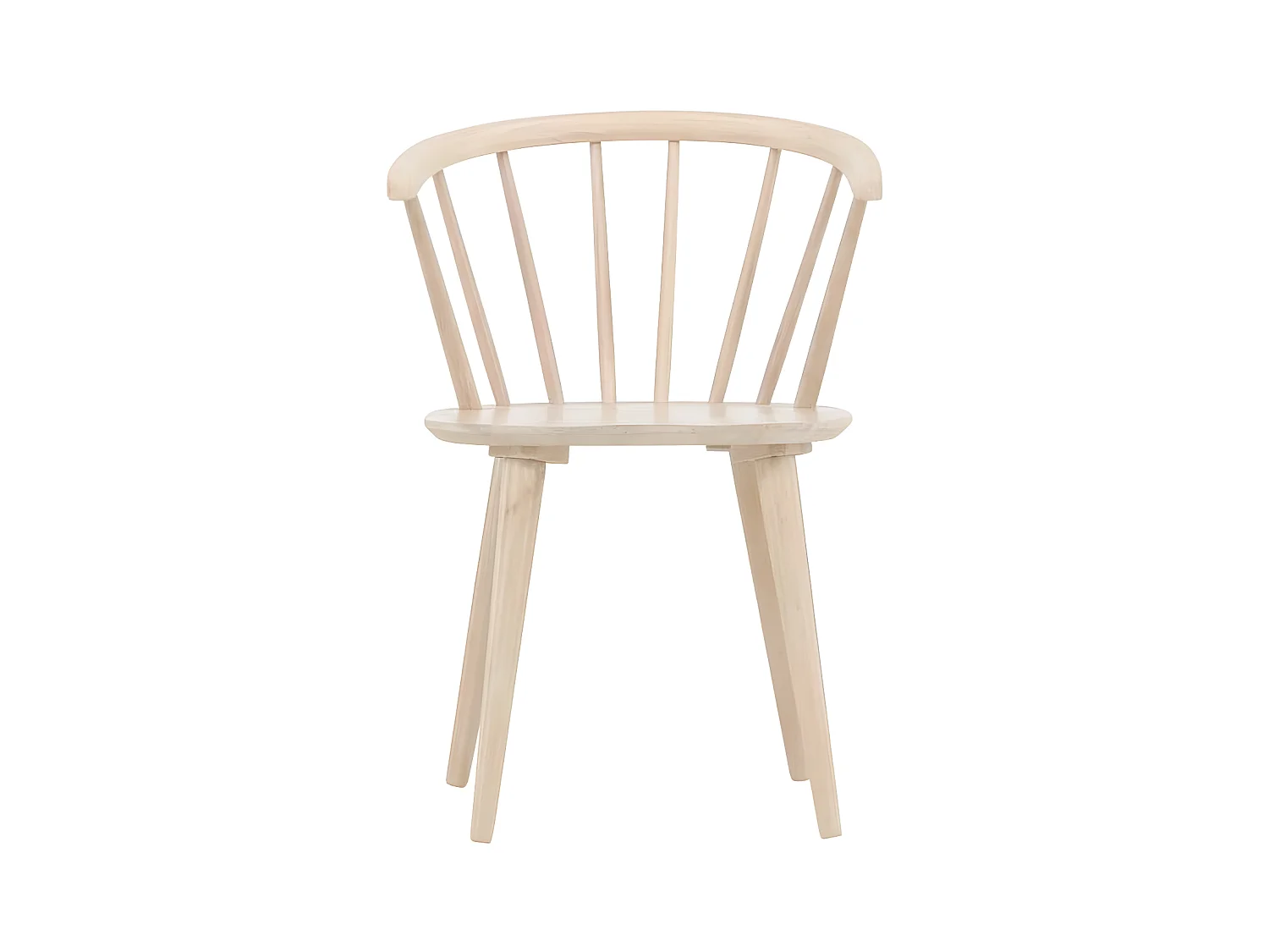 Bobby chaise de salle à manger avec accoudoirs bois whitewash
