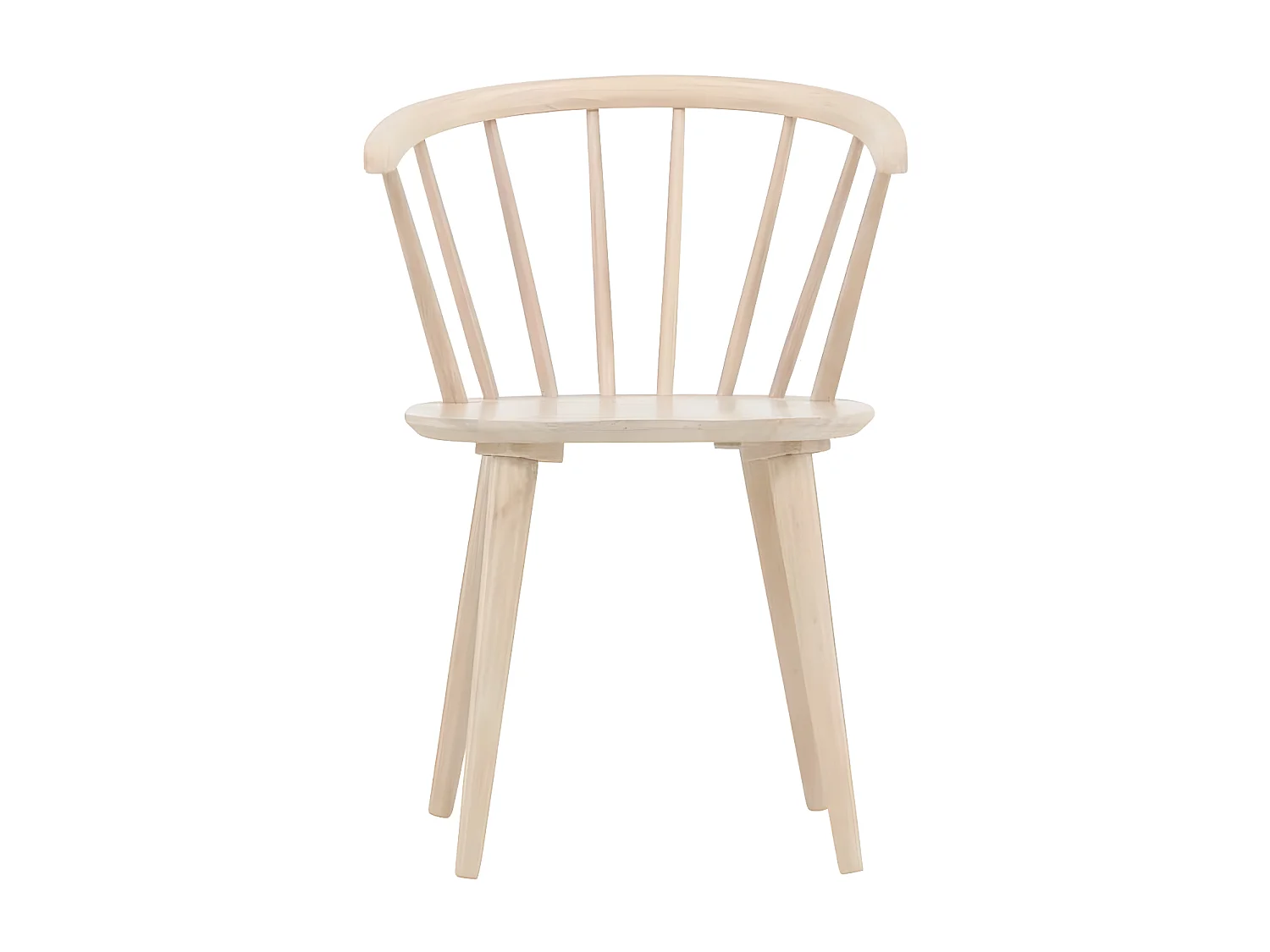 Bobby chaise de salle à manger avec accoudoirs bois whitewash