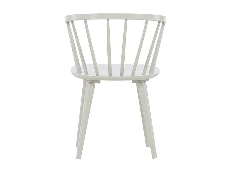 Bobby eetkamerstoel met armleuningen hout lichtgrijs.