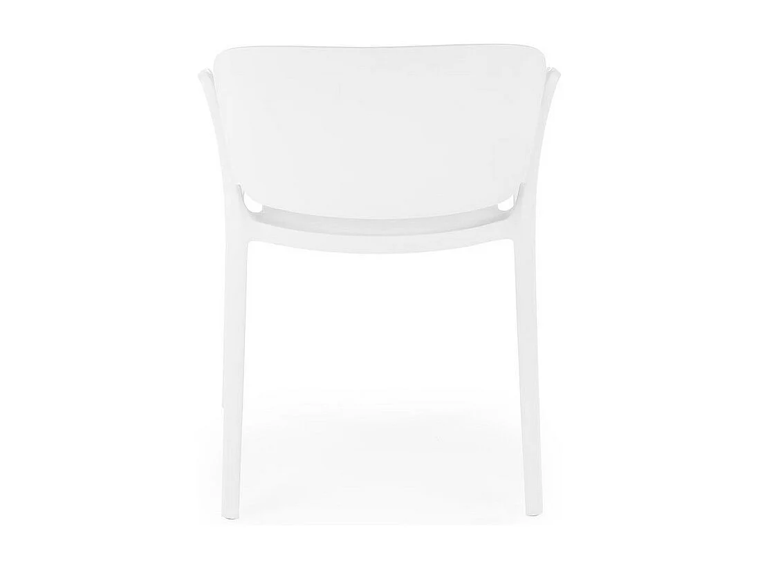 Lot de 4 chaises design polypropylène blanc Romer