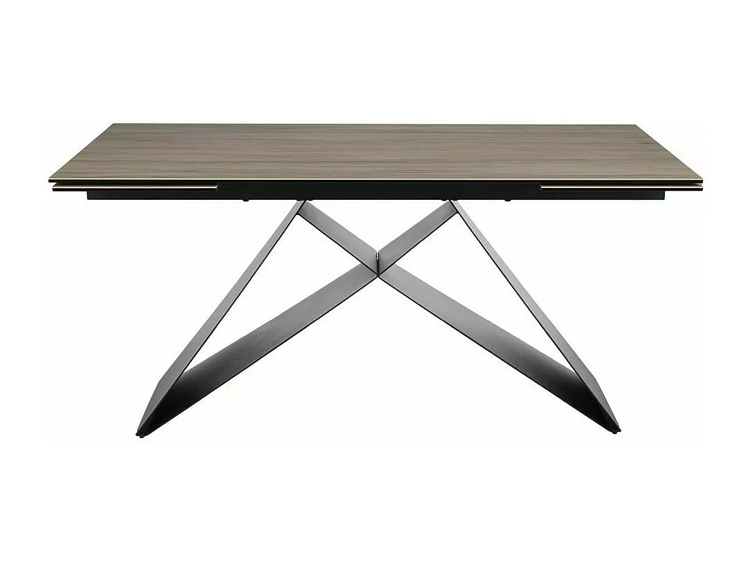 Table à manger design avec plateau en céramique Sabbia 160/240cm Holly