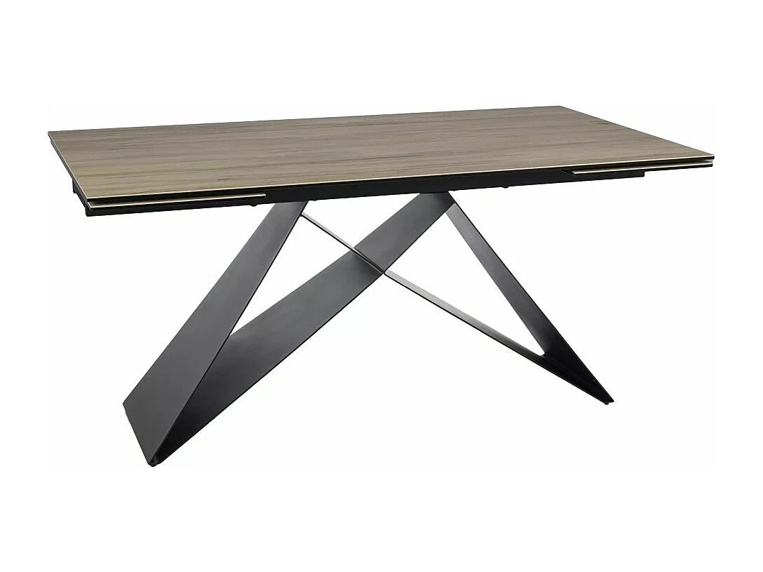 Table à manger design avec plateau en céramique Sabbia 160/240cm Holly