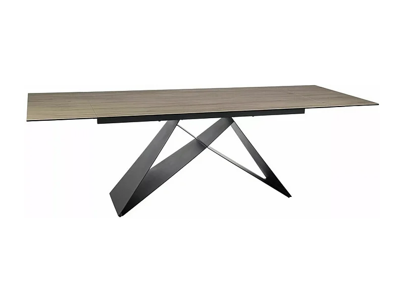 Table à manger design avec plateau en céramique Sabbia 160/240cm Holly