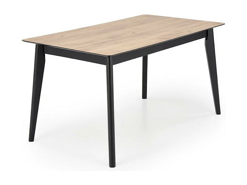 Mesa extensible de 140-180 cm con tablero de aspecto roble Wotan Contacto