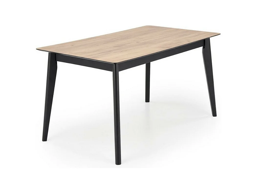 Table extensible 140-180 cm avec plateau aspect chêne Wotan Contact