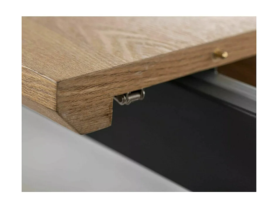 Tavolo da pranzo allungabile 160-200 cm look rovere Tommy