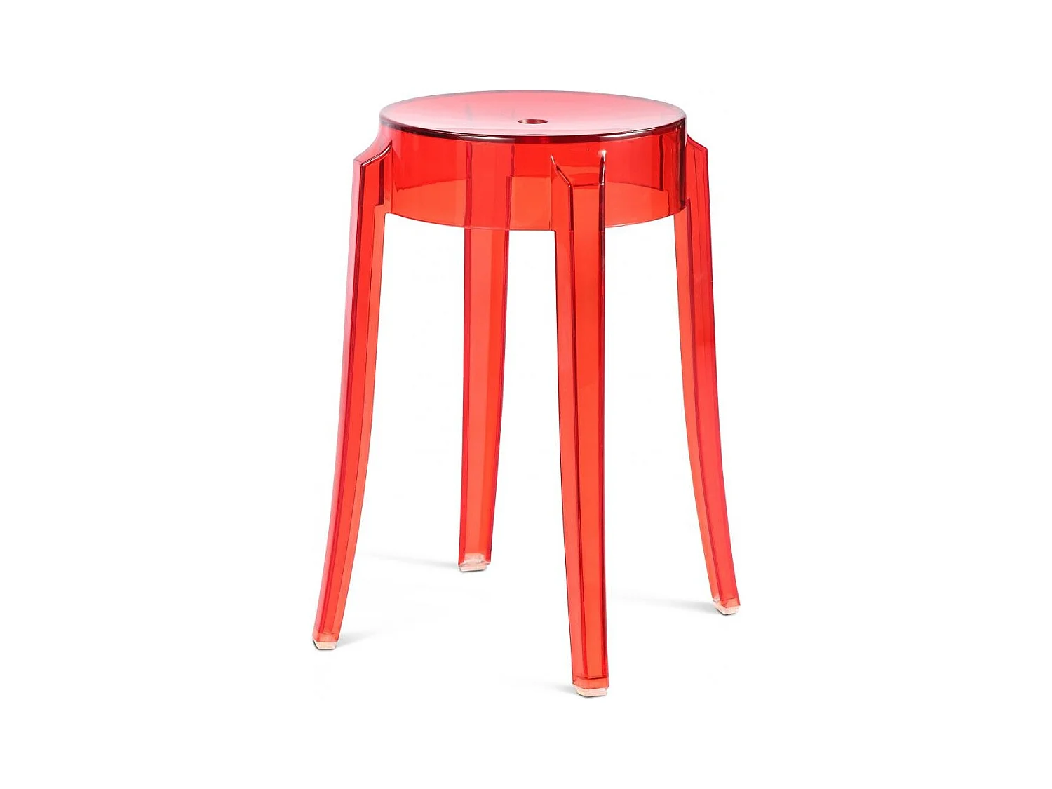 Elisabeth transparant rood krukje 47 cm