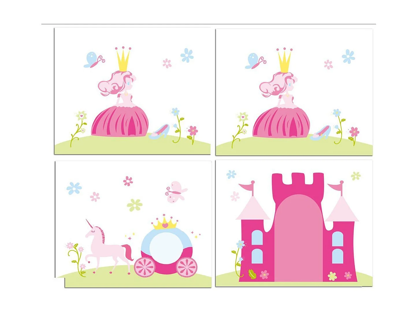 Pack - Lit Enfant, Toboggan, Tente & Tunnel "Pino Princesse" Blanc