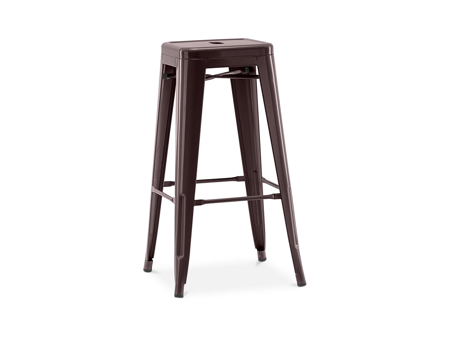 Tabouret haut acier vintage renforcé Kalax 76cm --Couleur Bronze