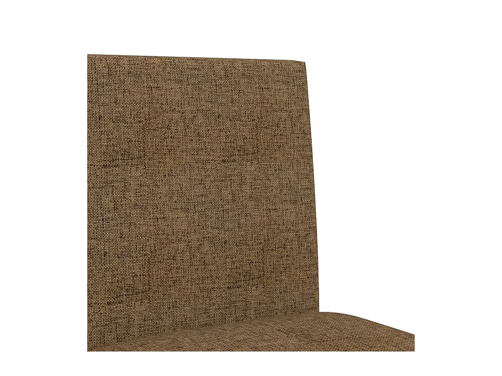 Chaises de bar lot de 2 bois massif d'hévéa et tissu