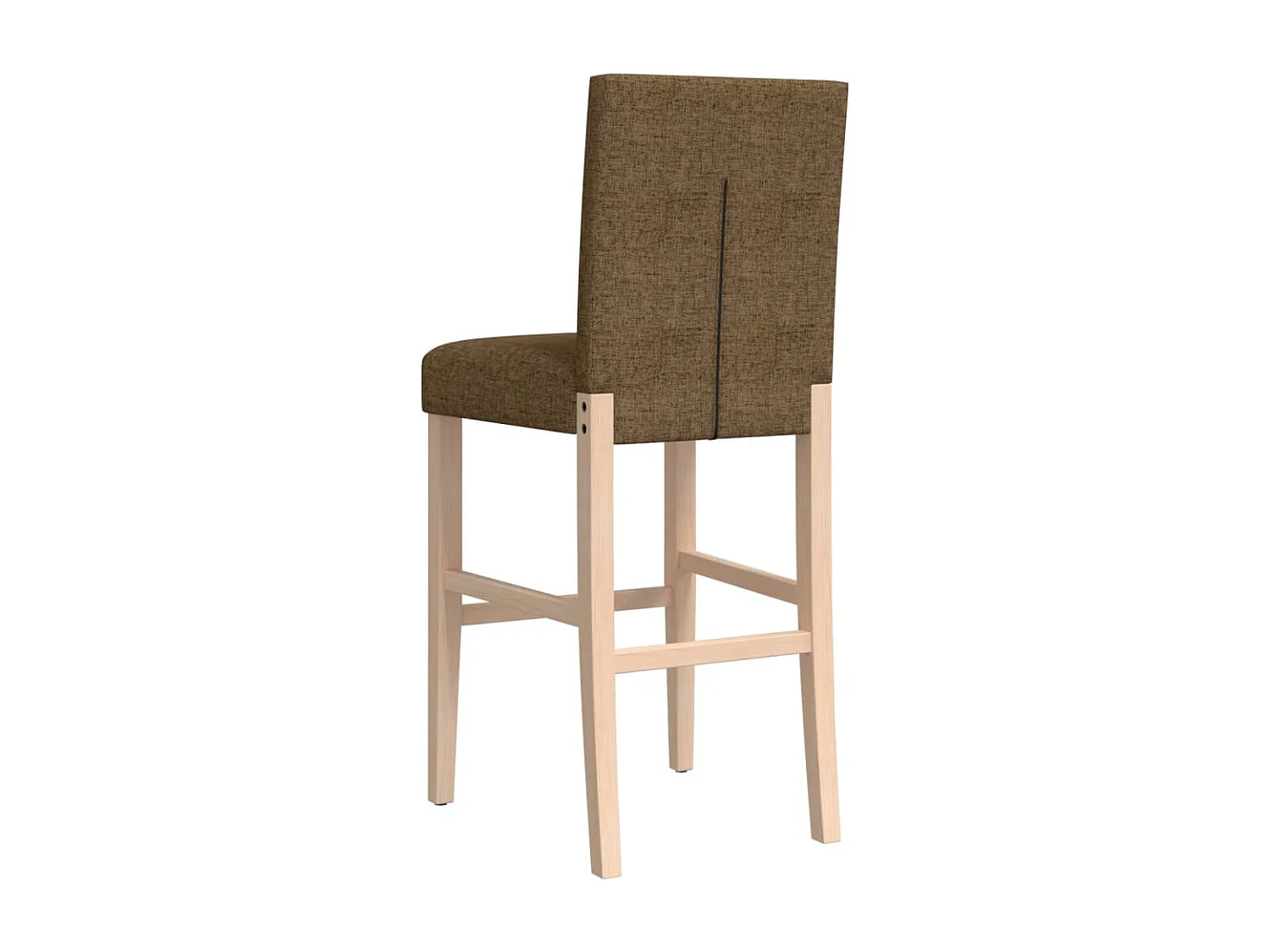 vidaXL Taburetes altos 2 uds madera maciza de caucho y tela Gris Topo