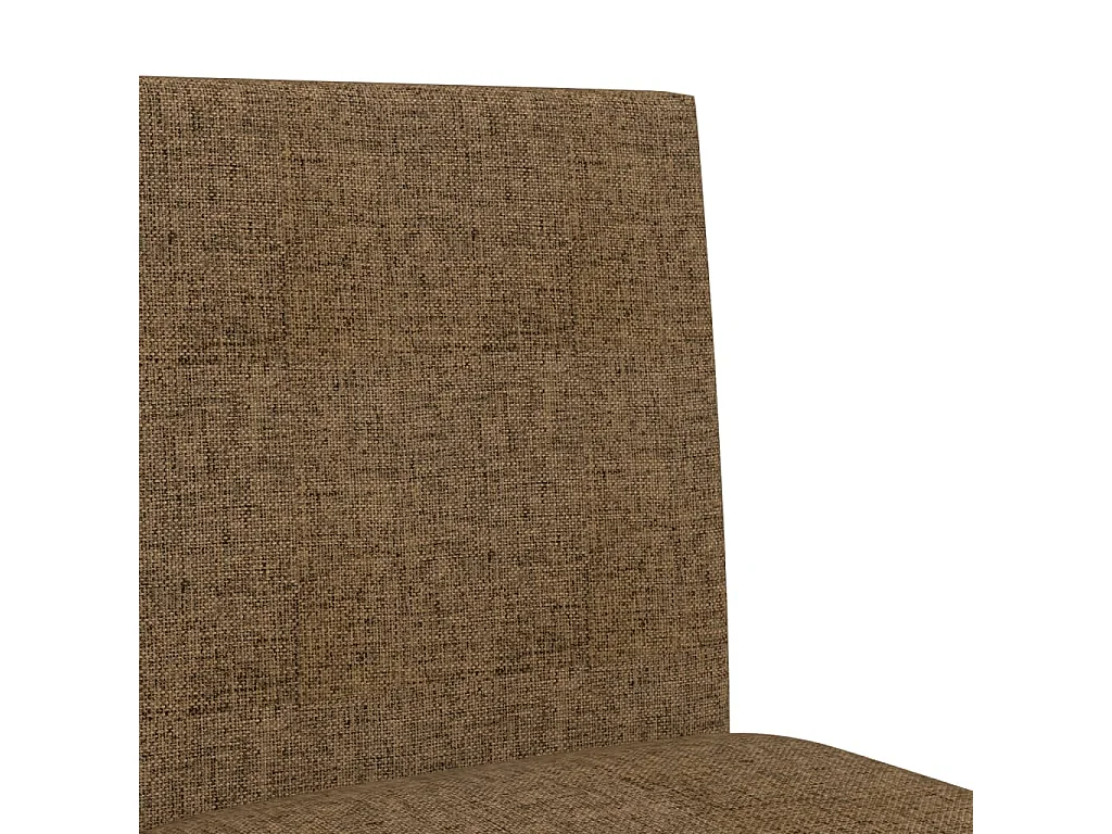 vidaXL Taburetes altos 2 uds madera maciza de caucho y tela Gris Topo