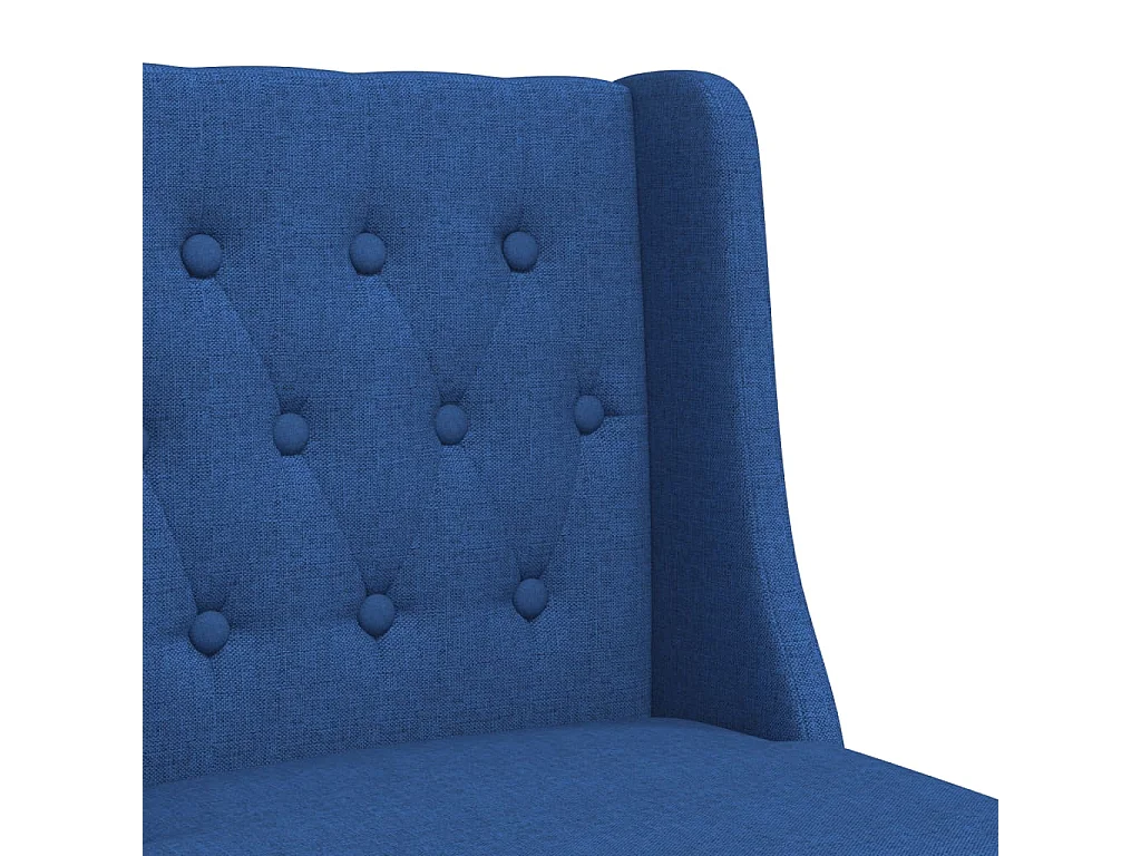 Chaises de bar lot de 2 bois massif d'hévéa et tissu