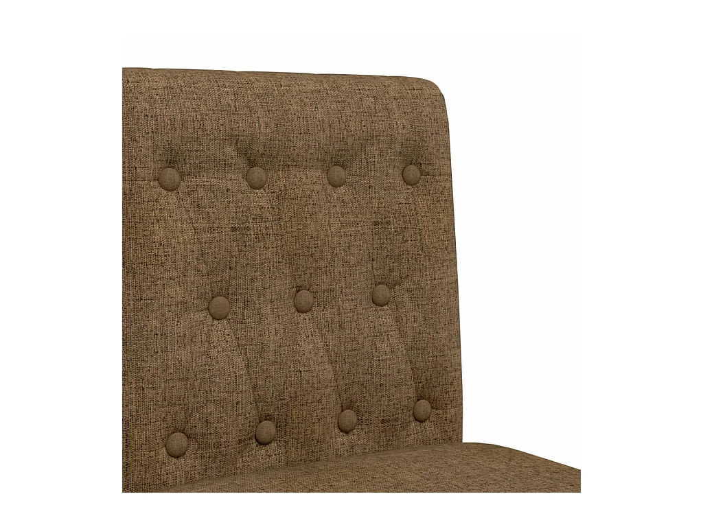 Chaises de bar lot de 2 bois massif d'hévéa et tissu