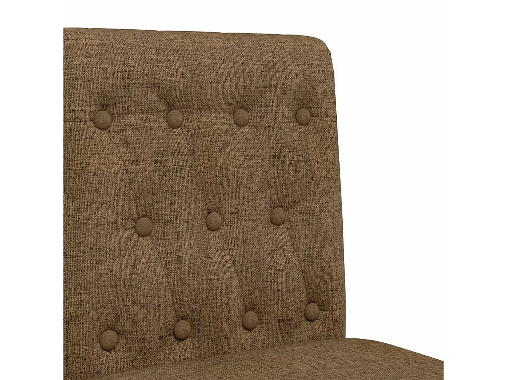 Chaises de bar lot de 2 bois massif d'hévéa et tissu