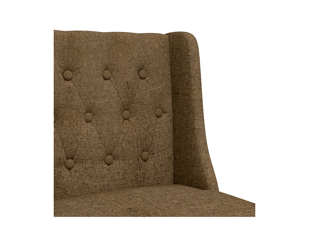 Chaises de bar lot de 2 bois massif d'hévéa et tissu