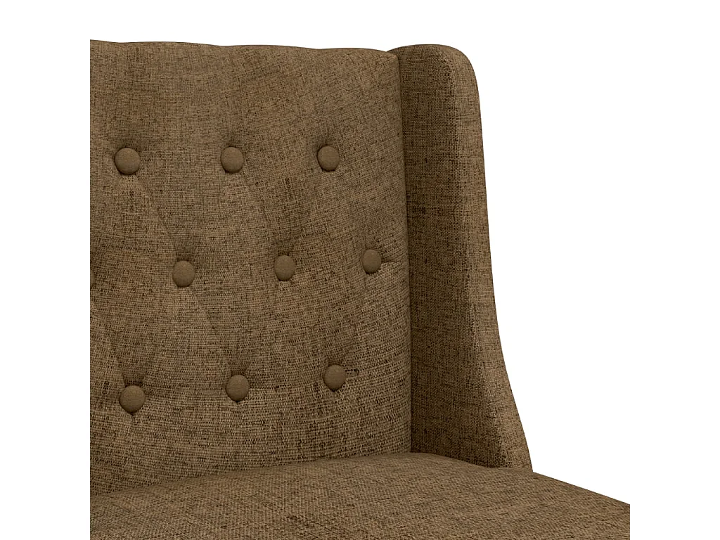 vidaXL Taburetes altos 2 uds madera maciza de caucho y tela Gris Topo