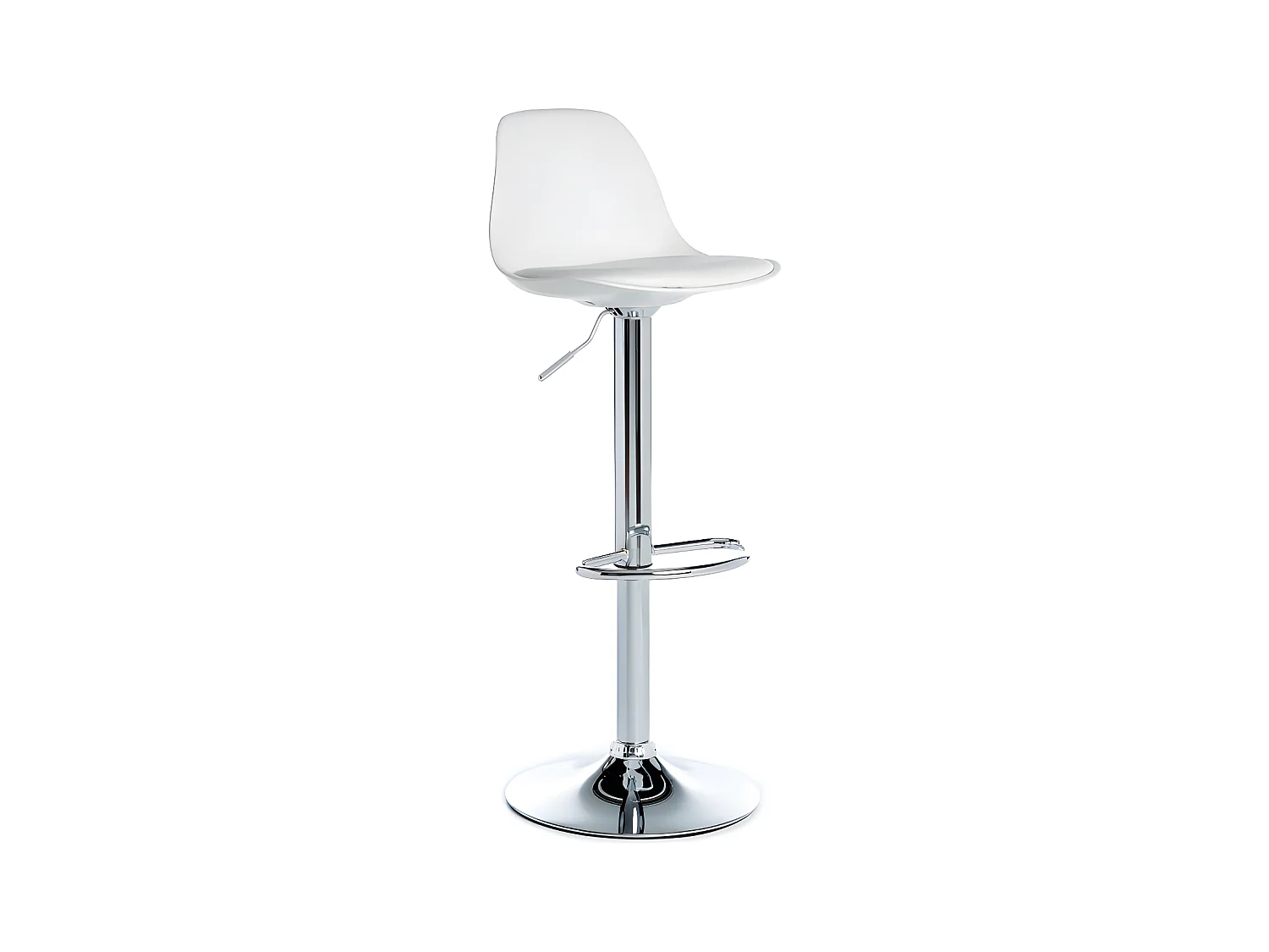 Tabouret de bar blanc Eclipse