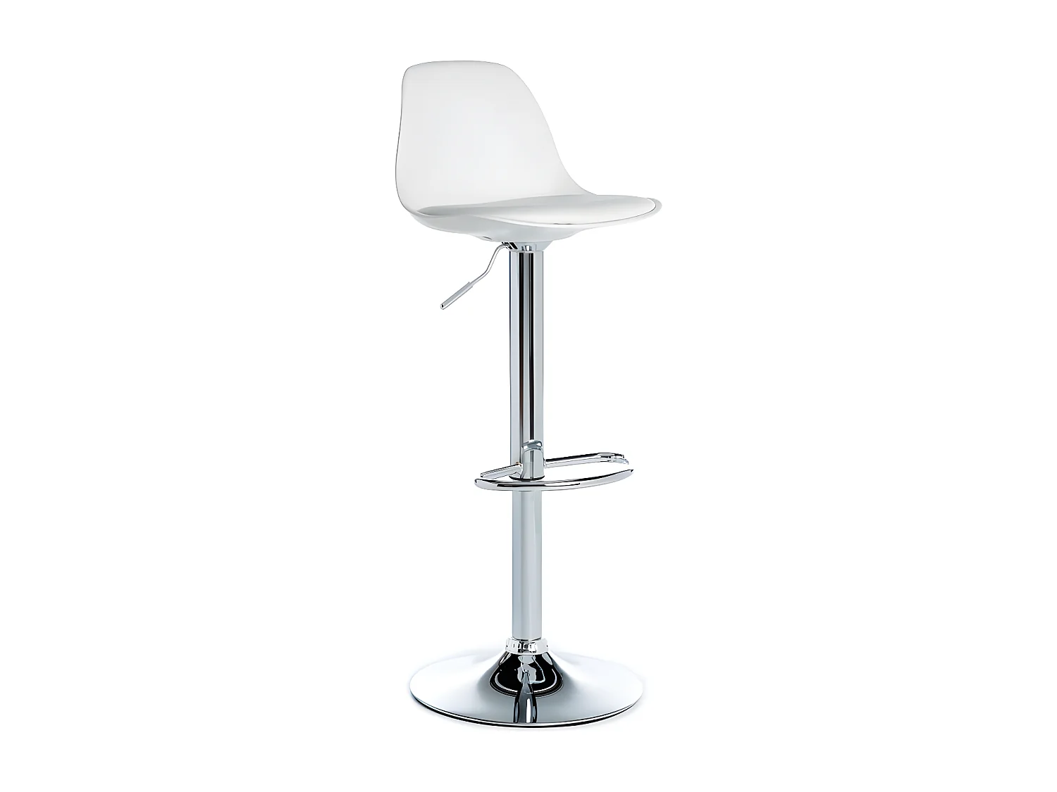 Tabouret de bar blanc Eclipse
