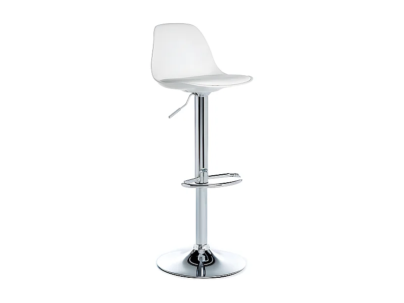 Tabouret de bar blanc Eclipse