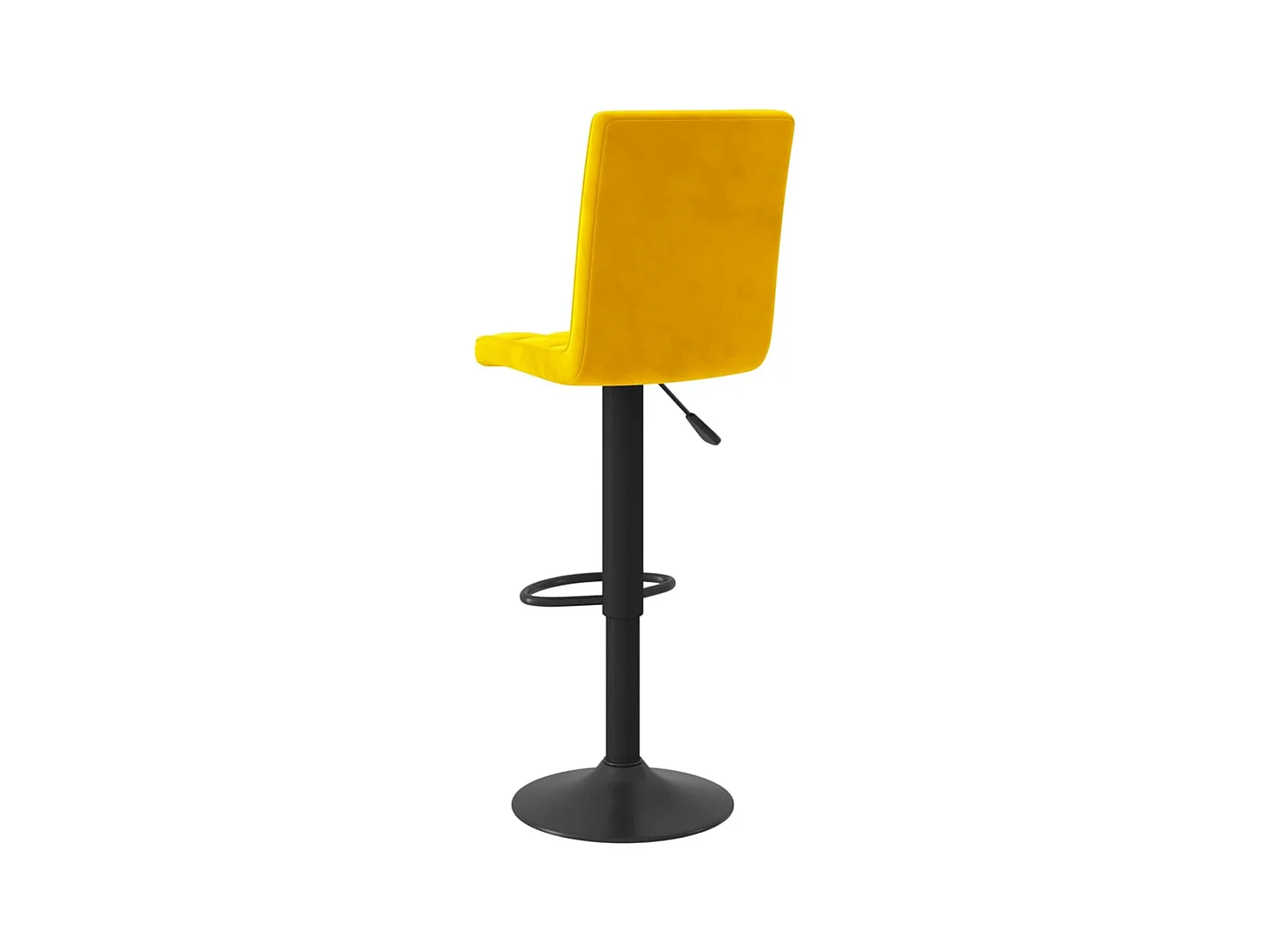 Tabourets de bar 2 pcs Jaune moutarde Velours 13