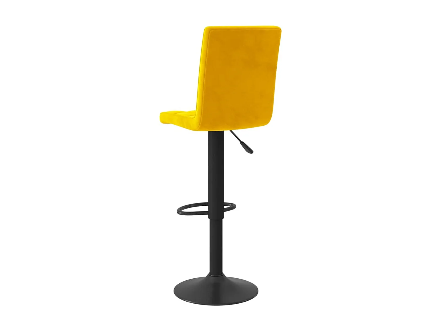 Tabourets de bar 2 pcs Jaune moutarde Velours 13
