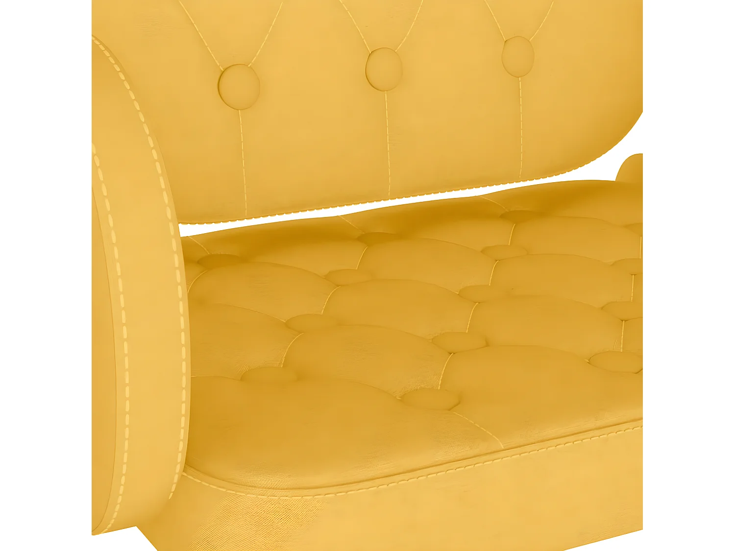 Tabourets de bar 2 pcs Jaune moutarde Tissu Verka