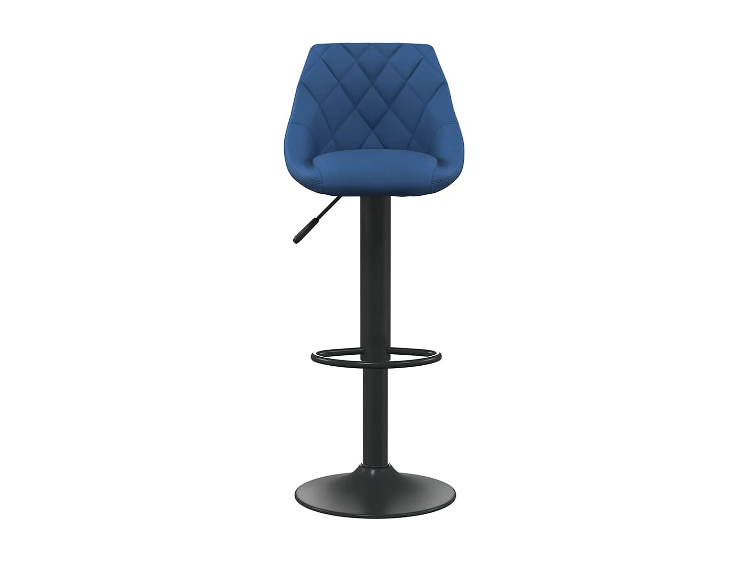 Tabourets de bar 2 pcs Bleu Velours 4