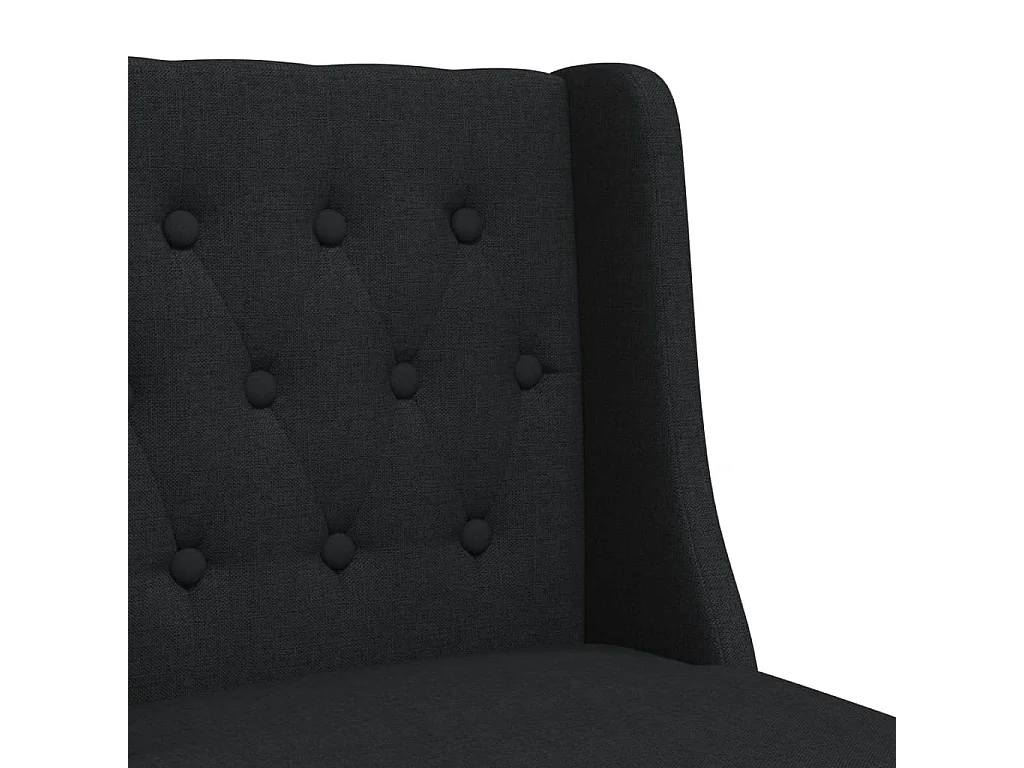 Chaises de bar lot de 2 bois massif d'hévéa et tissu