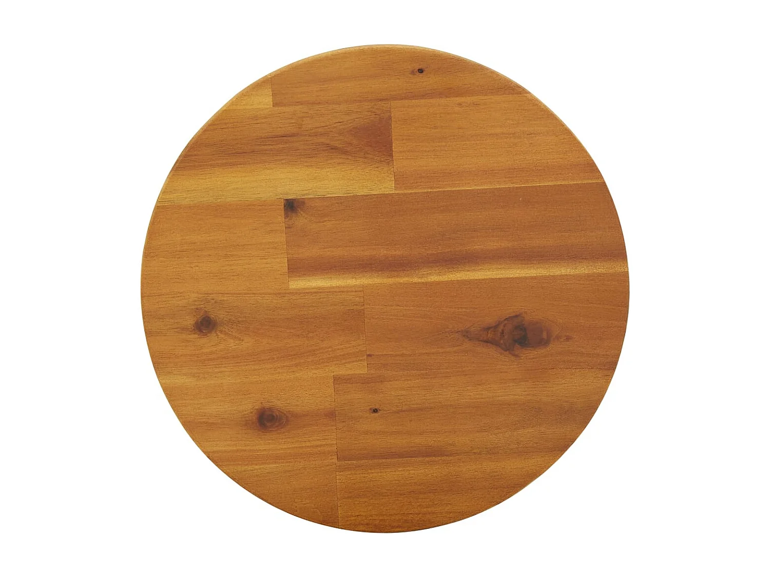 Tabouret de bar acacia massif clair Oli - Lot de 4