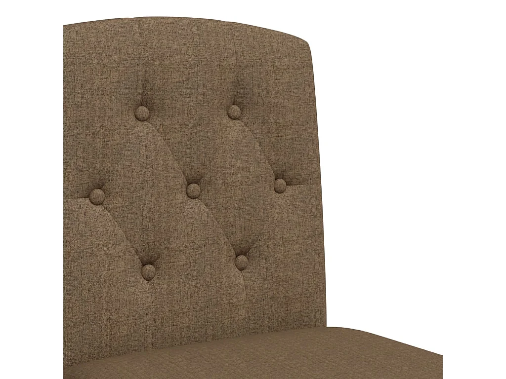 vidaXL Taburetes altos 2 uds madera maciza de caucho y tela Gris Topo