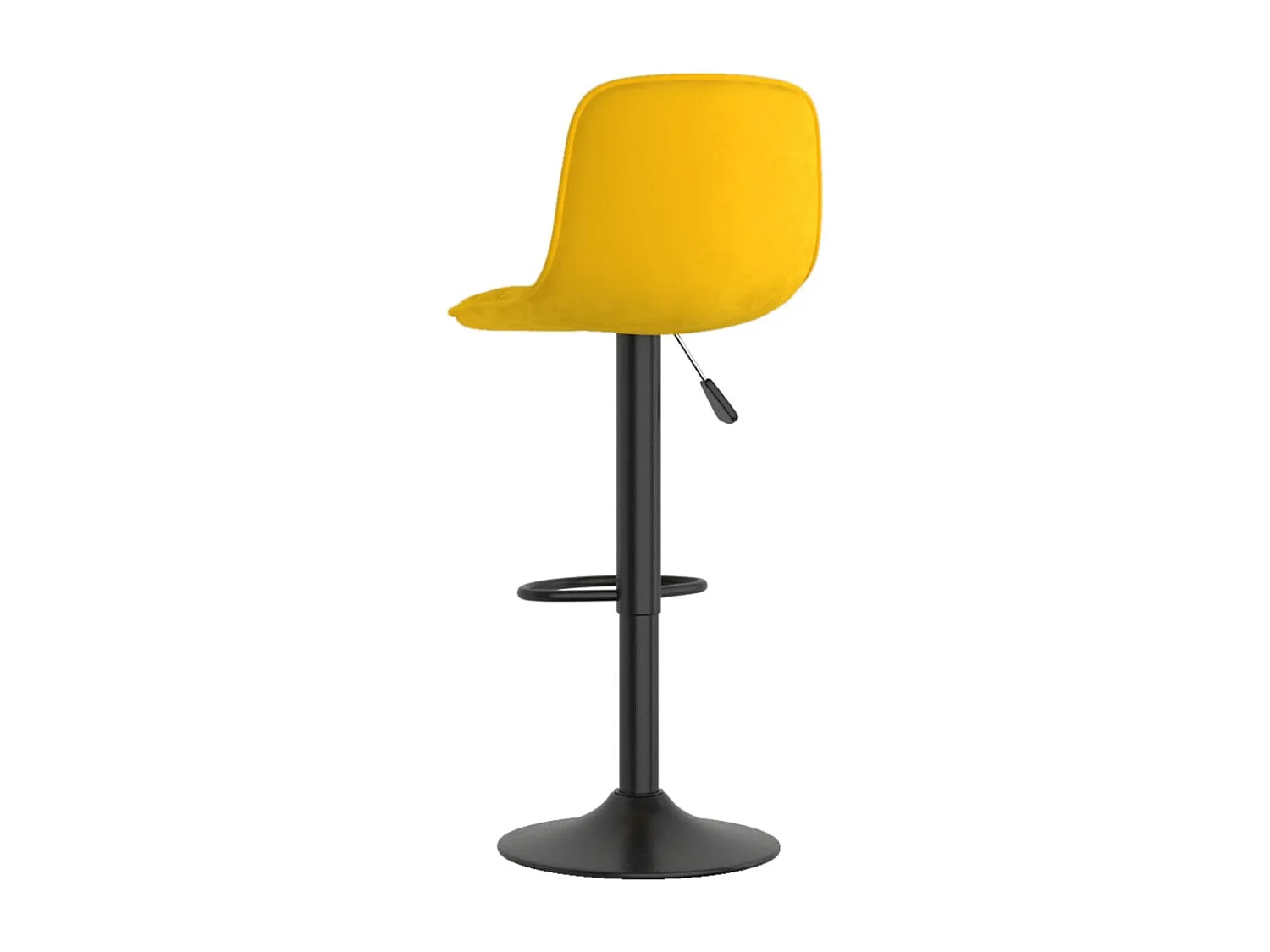 Tabourets de bar 2 pcs Jaune Velours