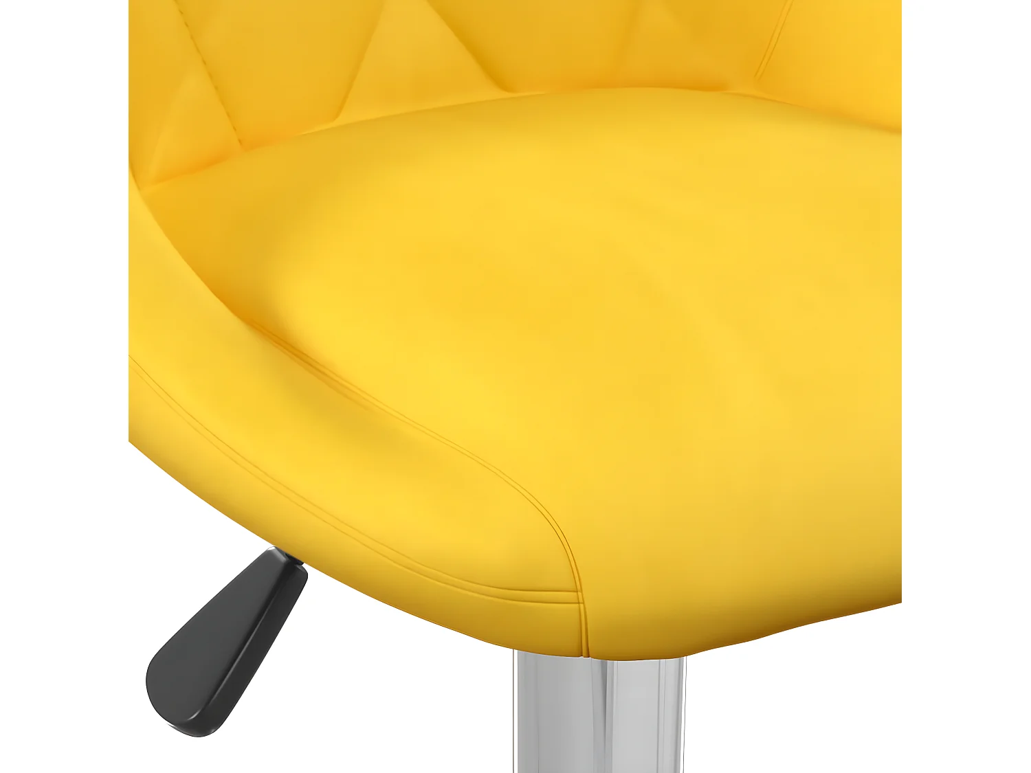 Tabourets de bar 2 pcs Jaune moutarde Velours 7
