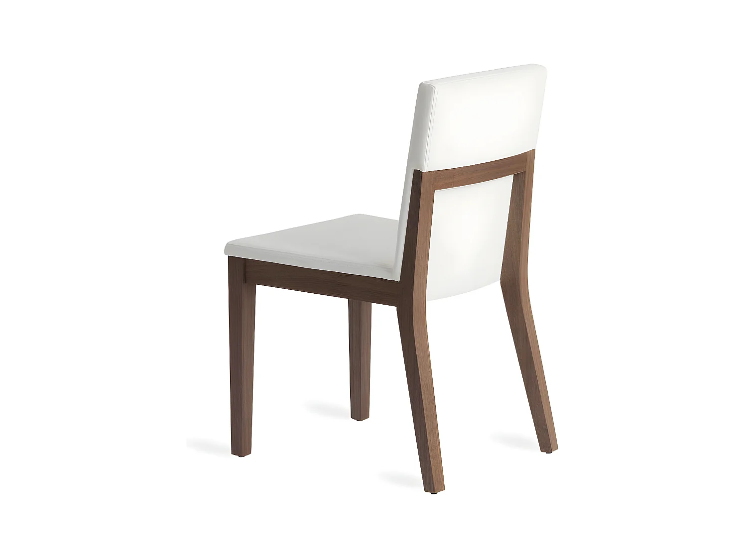 Chaise bois noyer et simili cuir Moona - Lot de 2-Couleur Aqua 18 Taupe foncé