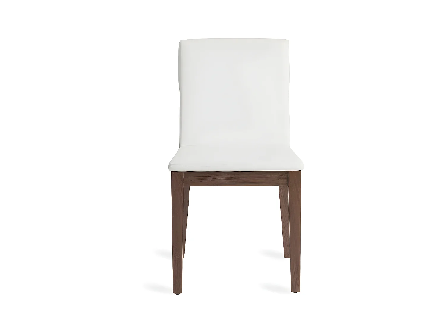 Chaise bois noyer et simili cuir Moona - Lot de 2-Couleur Aqua 18 Taupe foncé