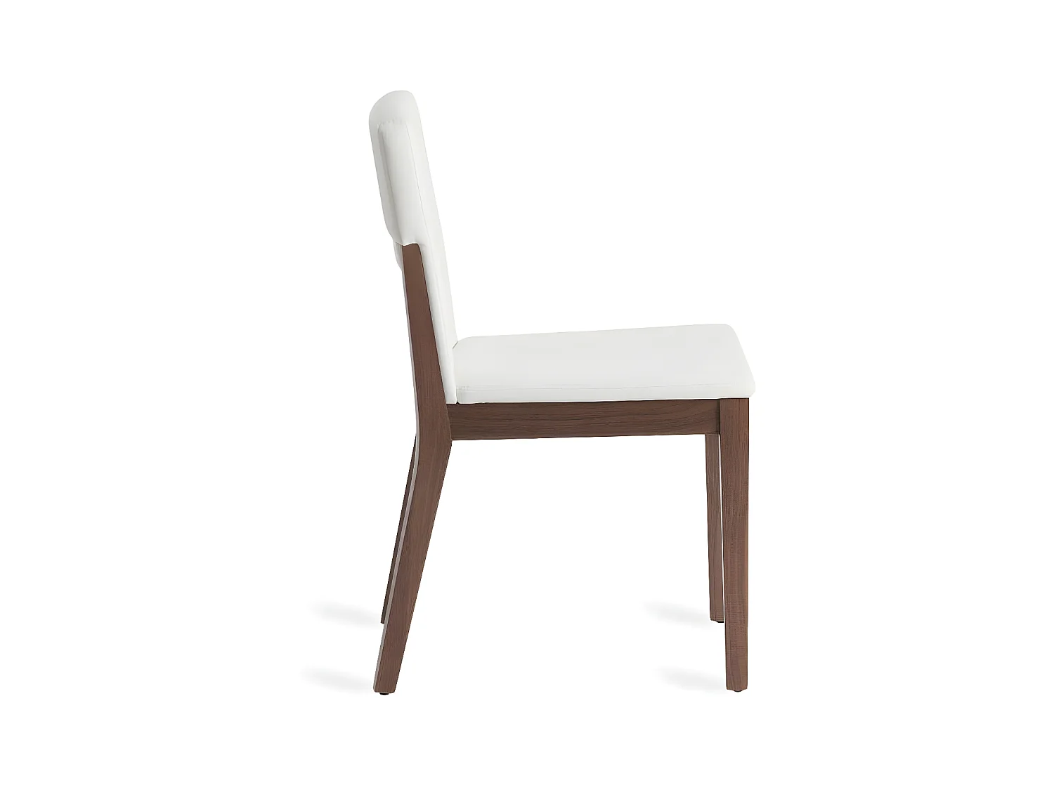 Chaise bois noyer et simili cuir Moona - Lot de 2-Couleur Aqua 18 Taupe foncé