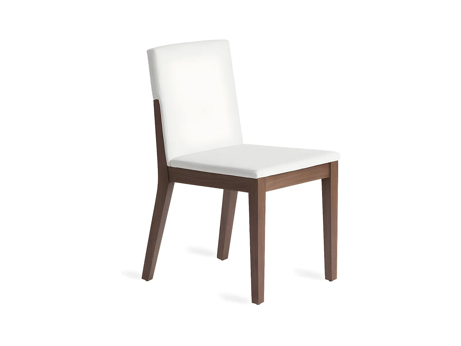 Stoel van notenhout en Moona-stof - Set van 2-Kleur DUO67