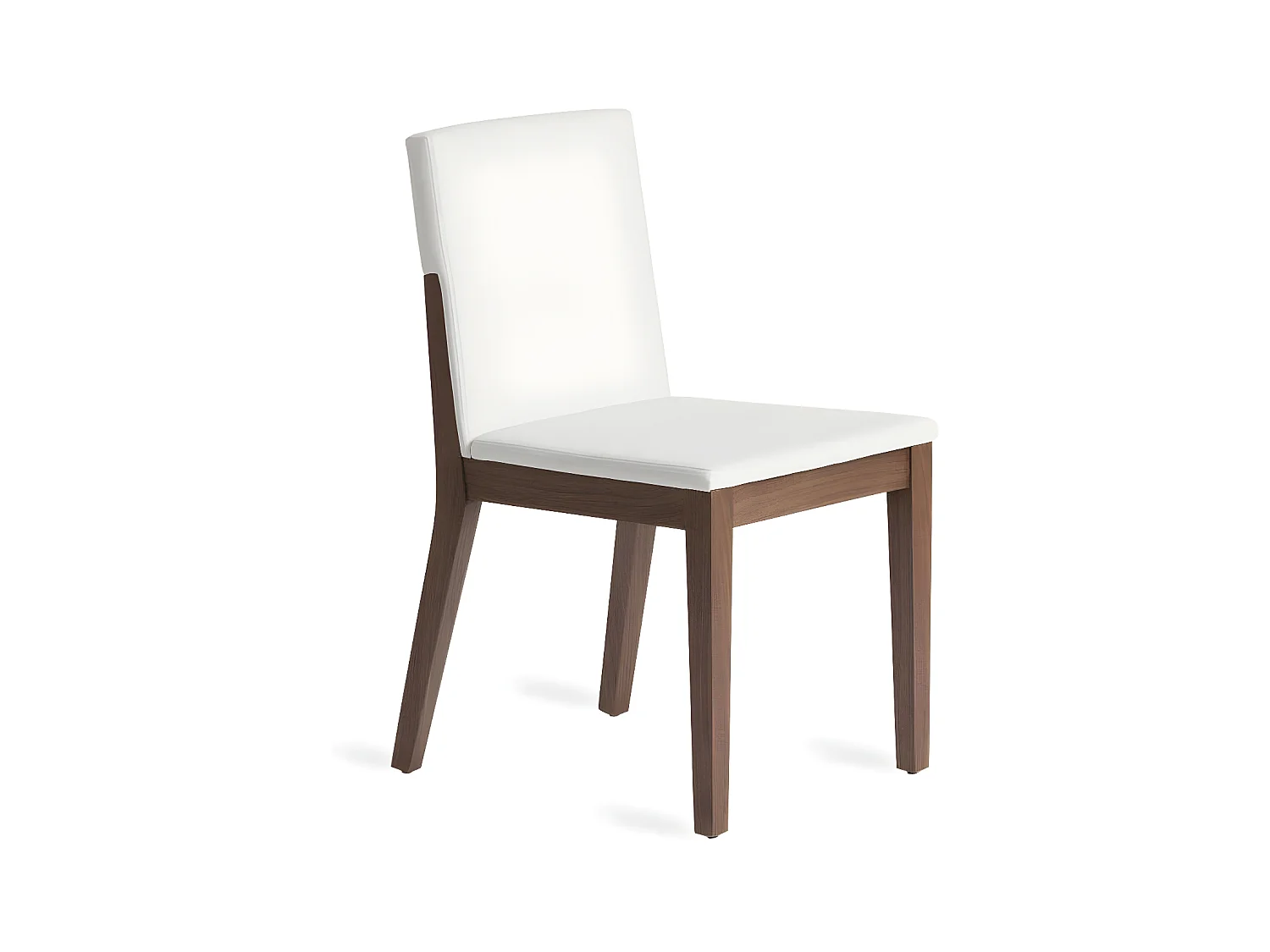 Stoel van notenhout en Moona-stof - Set van 2-Kleur MIRAGE 30
